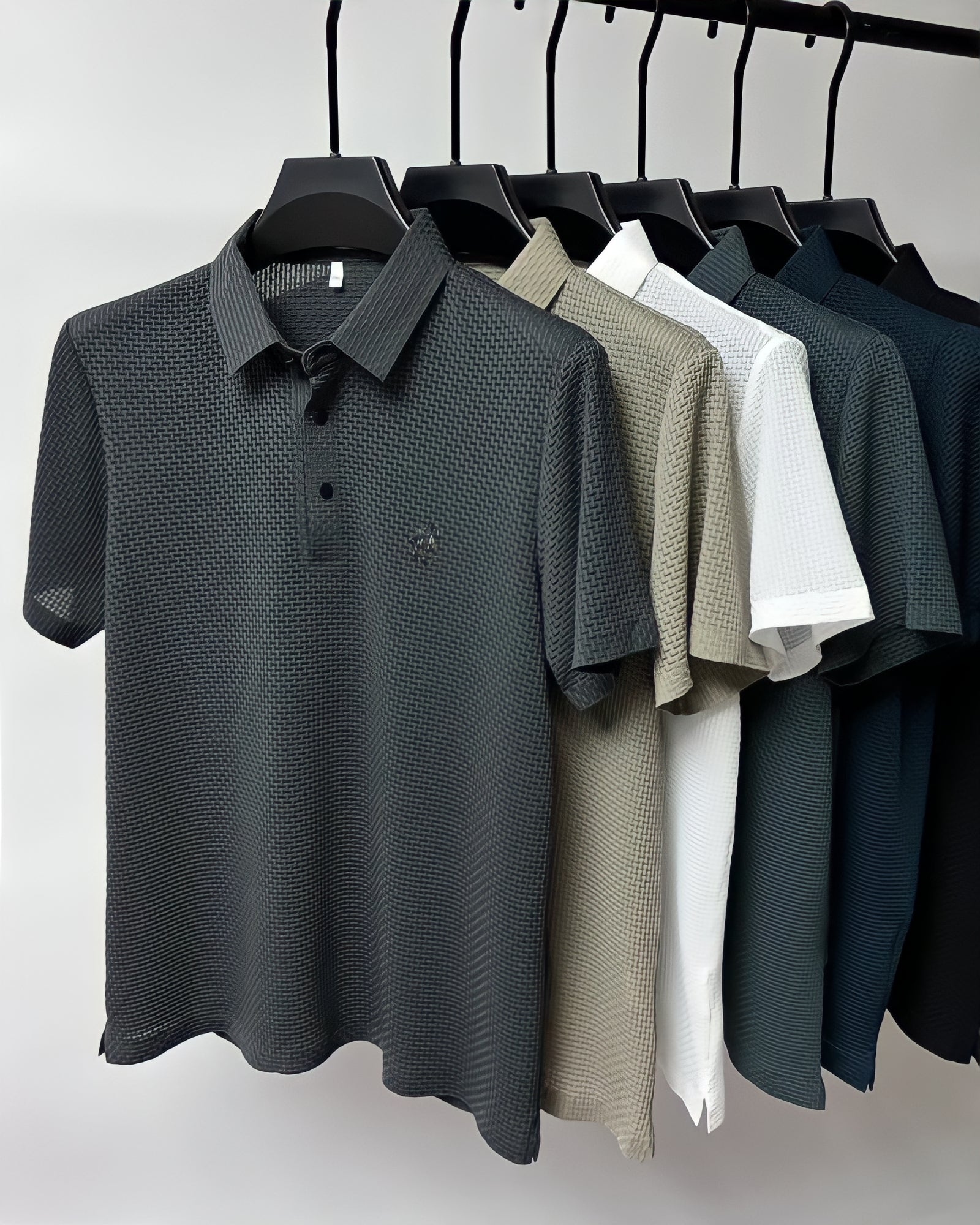 Heren Poloshirt Slim Fit Katoen Poloshirts SEREIN