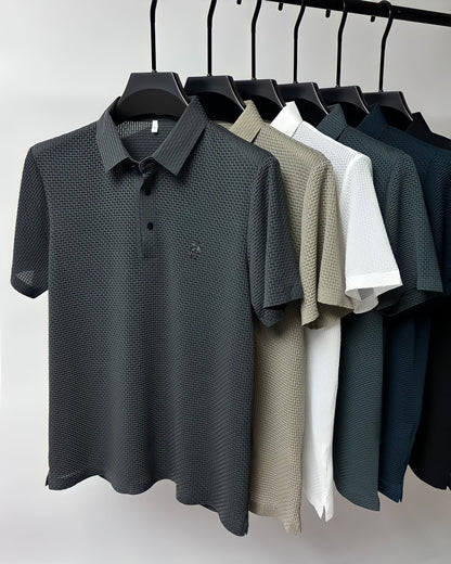 Heren Poloshirt Slim Fit Katoen Poloshirts SEREIN