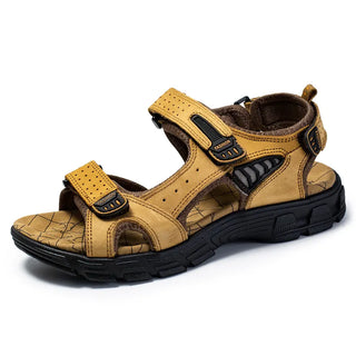 Sandalen Met Klitterband Voor Mannen En Vrouwen Comfort Kameel