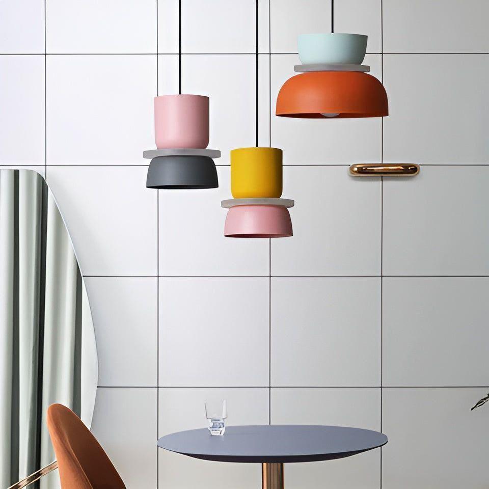 Lampara - Kleurrijke en Elegante Macaron LED Hanglamp