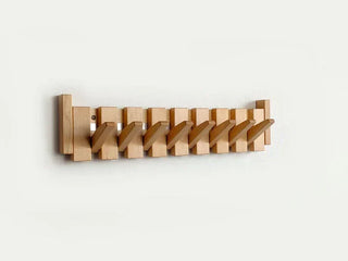 Houten Pianohanger Kapstok Voor Elegante Kledingopslag Beukenhout