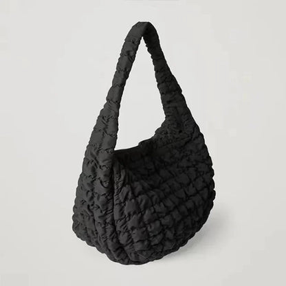 Unisex Dons Schoudertas Lichtgewicht Zwart Voor Reizen Zwart