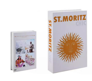 Set van 12 Decoratieve Boeken voor Stijlvolle Interieur – Perfecte Decoratie voor Salontafel en Presentatie St.Moritz Chic