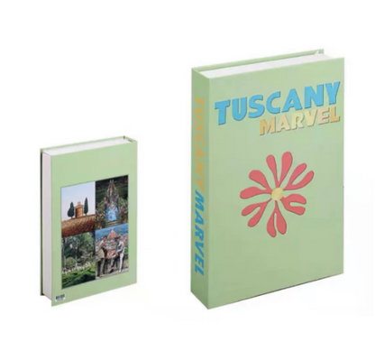 Set van 12 Decoratieve Boeken voor Stijlvolle Interieur – Perfecte Decoratie voor Salontafel en Presentatie Decoratieve Boeken SEREIN Toscane Wonder
