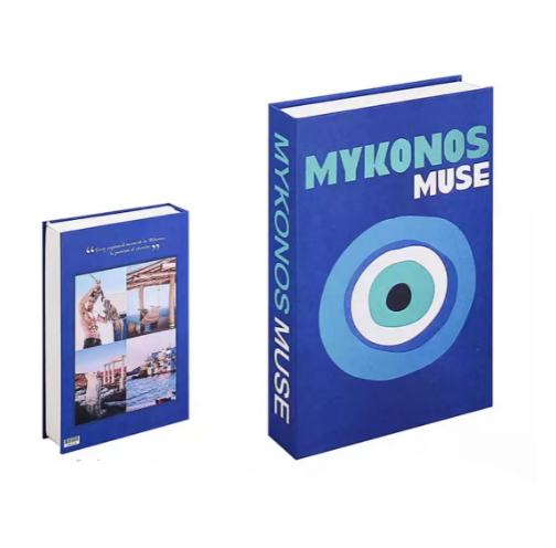 Set van 12 Decoratieve Boeken voor Stijlvolle Interieur – Perfecte Decoratie voor Salontafel en Presentatie Decoratieve Boeken SEREIN Mykonos Muse