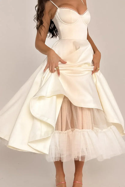 Selene Midi Jurk - Wit