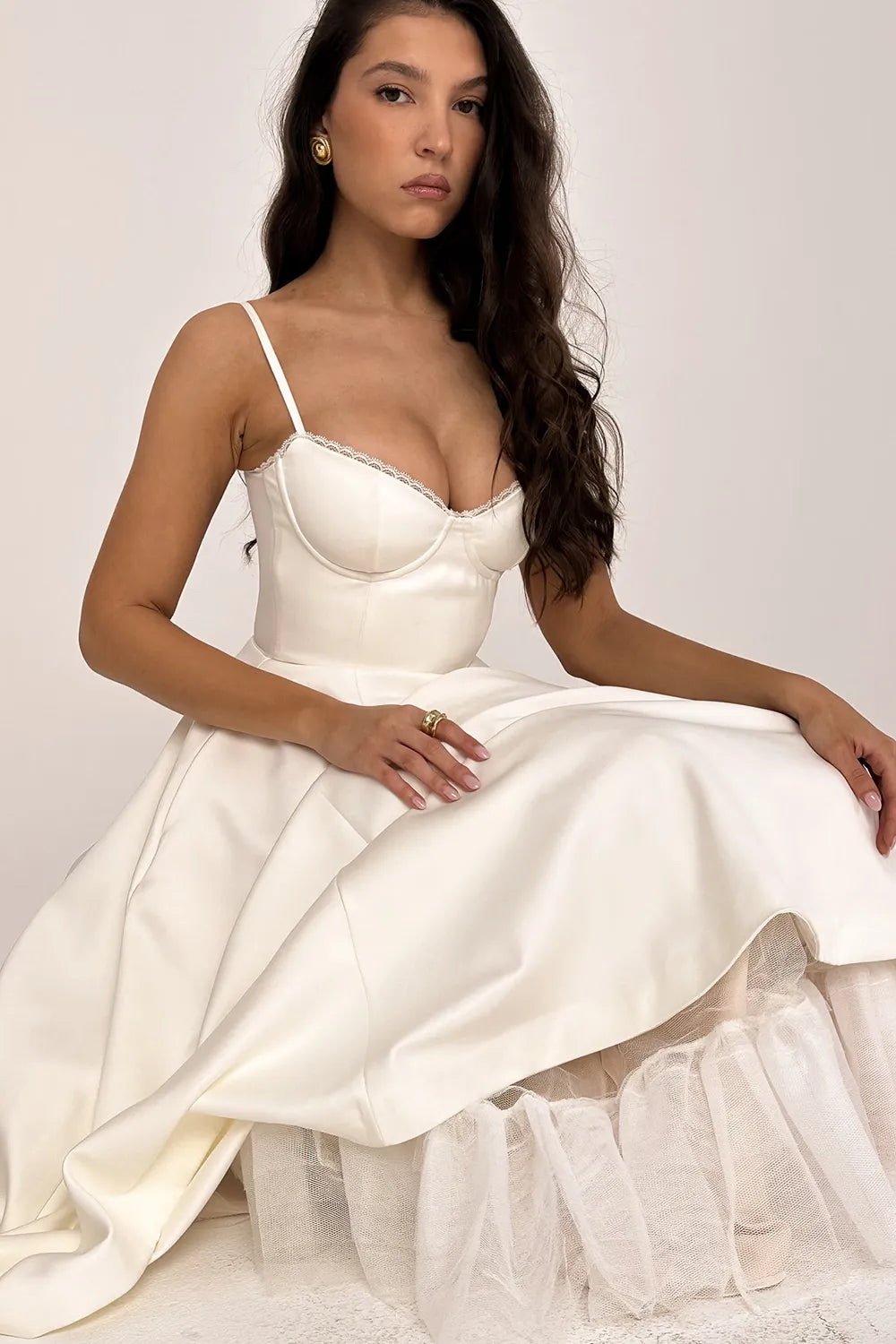 Selene Midi Jurk - Wit