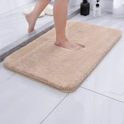 Ultra-Zachte Badmat Antislip – Sneldrogend Microvezel 50 x 80 cm voor Luxe Comfort en Veiligheid in de Badkamer Badmatten SEREIN Klein(40x60cm) Beige