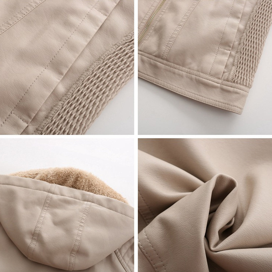 Suede Leren Jas Voor Vrouwen Zacht Leer Normale Pasvorm