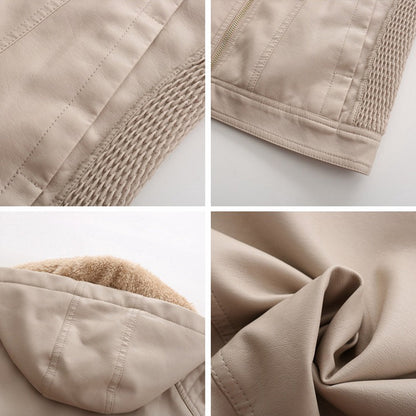 Suede Leren Jas Voor Vrouwen Zacht Leer Normale Pasvorm