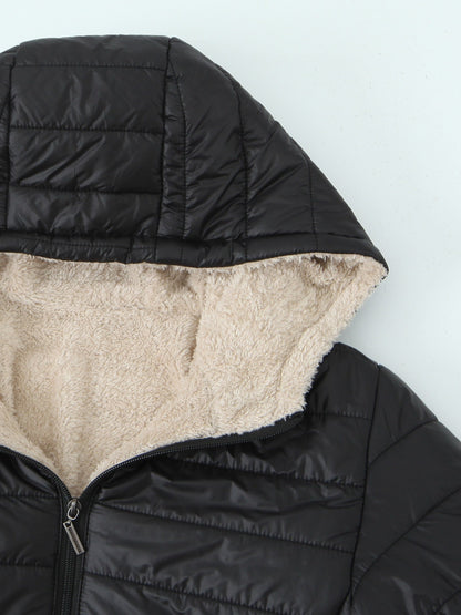 Dames Kapjas Gevoerde Kort Model Lange Mouwen Effen Kleur - Trench coat