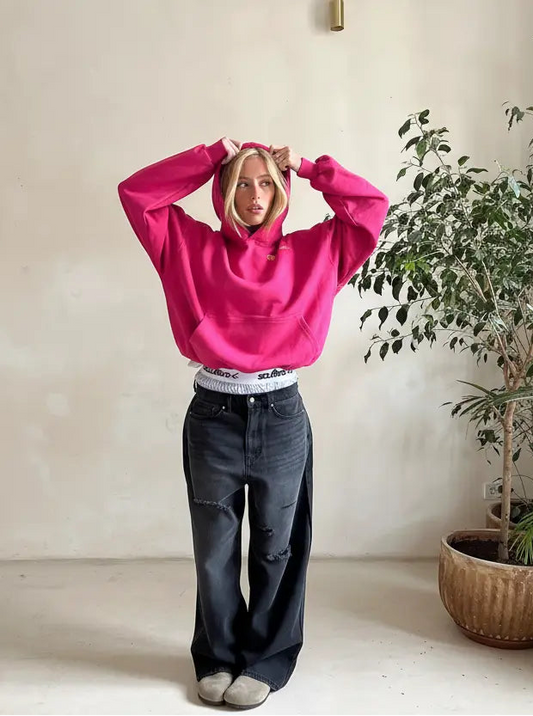 Dames Hoodie Symbool van Zelfliefde Ontspannen Pasvorm