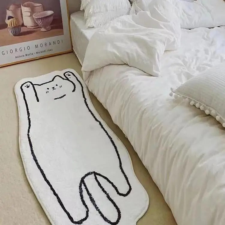 Pluche Antislip Vloerkleed Zwart-Wit Voor Ultiem Comfort 2