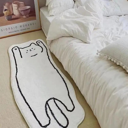 Pluche Antislip Vloerkleed Zwart-Wit Voor Ultiem Comfort 2