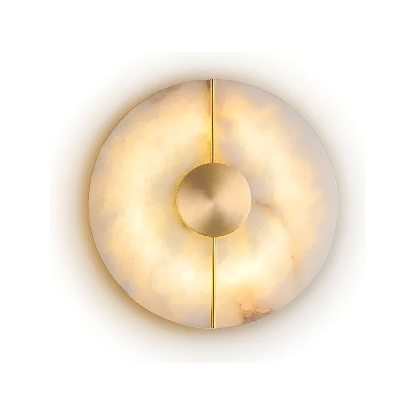 Noordse Wandlamp van Marmer met Warme Witte LED Verlichting - Stijlvolle Zwarte Muurlamp voor Binnengebruik