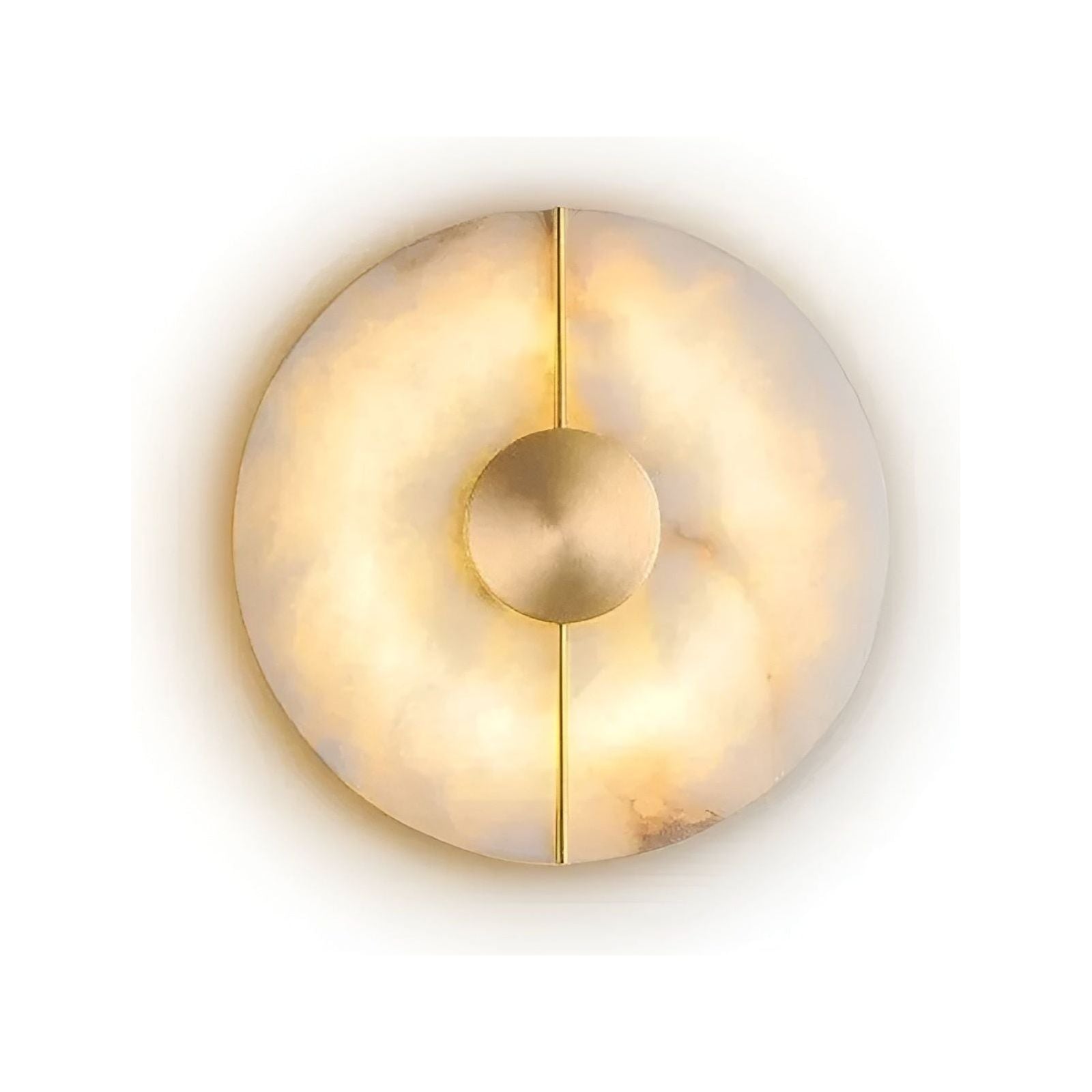 Noordse Wandlamp van Marmer met Warme Witte LED Verlichting - Stijlvolle Zwarte Muurlamp voor Binnengebruik