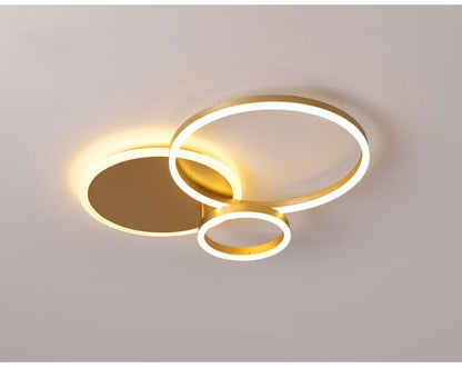 Plafondlamp Goud Geïntegreerde LED-verlichting 2 of 3-delig