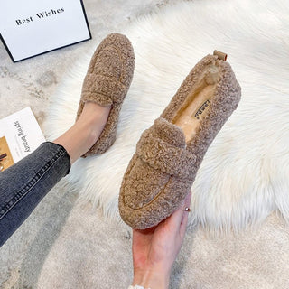 Warme Pantoffels Met Zacht Pluche En Antislipzool Voor Thuis Khaki