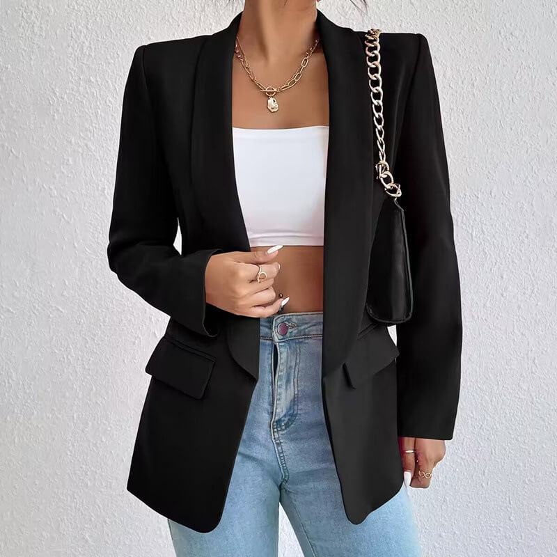 Ronja Getailleerde Blazer Zwart