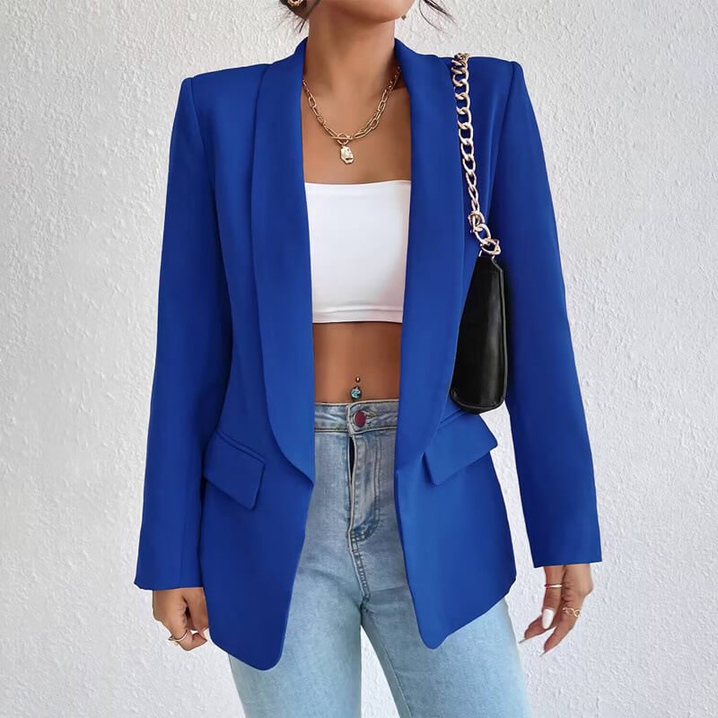 Ronja Getailleerde Blazer Blauw