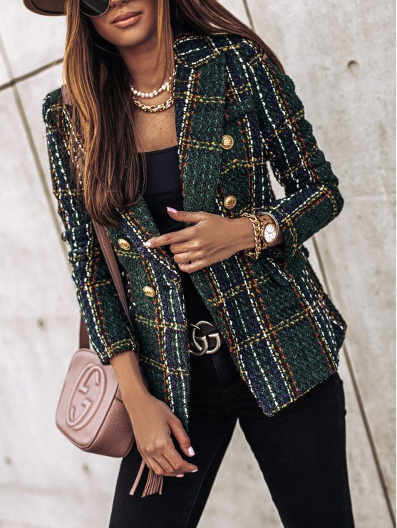 Tove Geruite Blazer