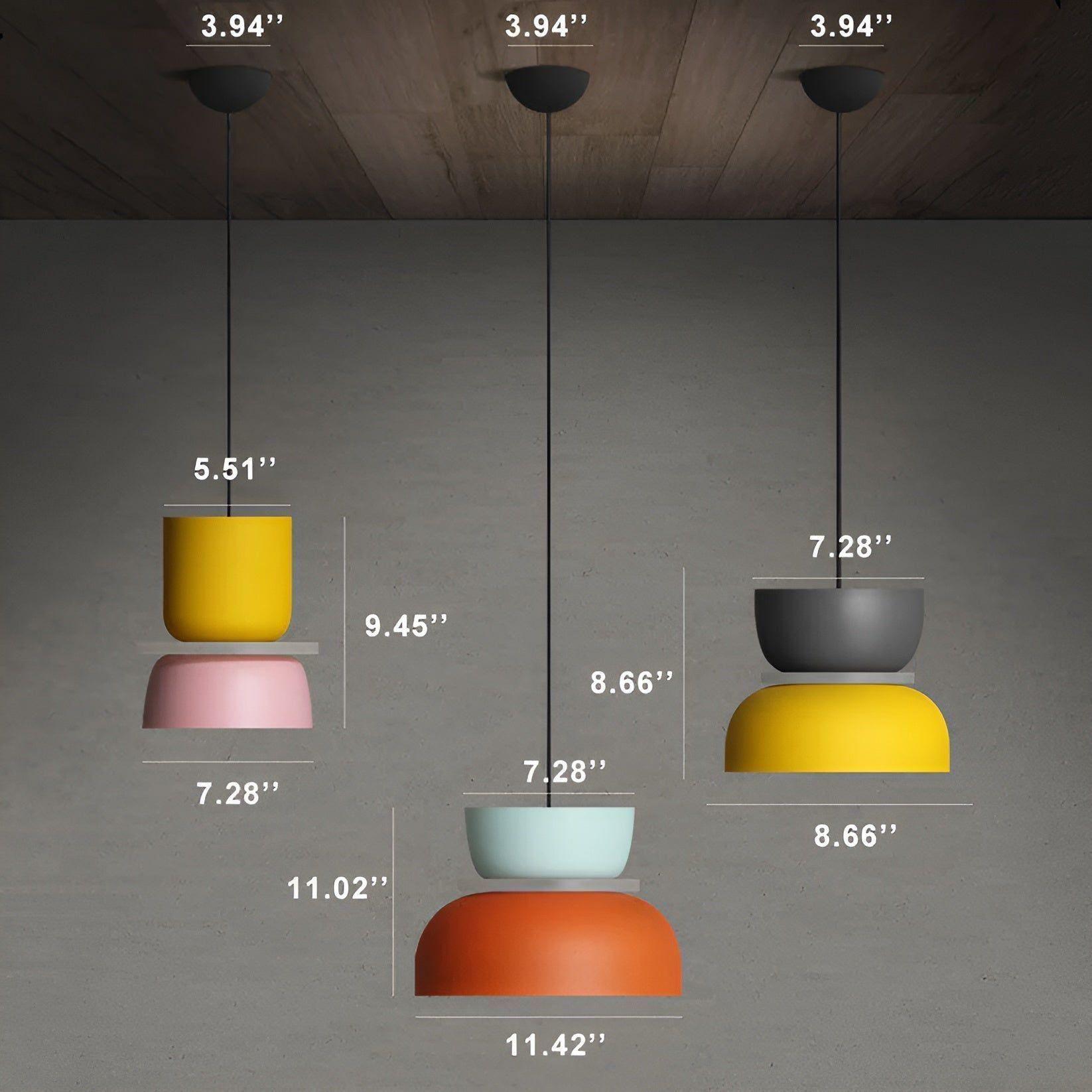 Lampara - Kleurrijke en Elegante Macaron LED Hanglamp