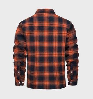 Heren Flanellen Jack Vintage Met Knoopsluiting Fleece - Winterjas Heren