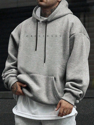 Stelvio | Heren sweatshirt met capuchon en letterprint