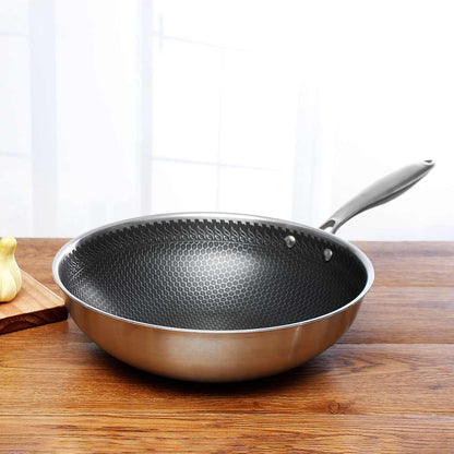 KitchenPro | Antiaanbak RVS Koekenpan Voor Perfect Koken