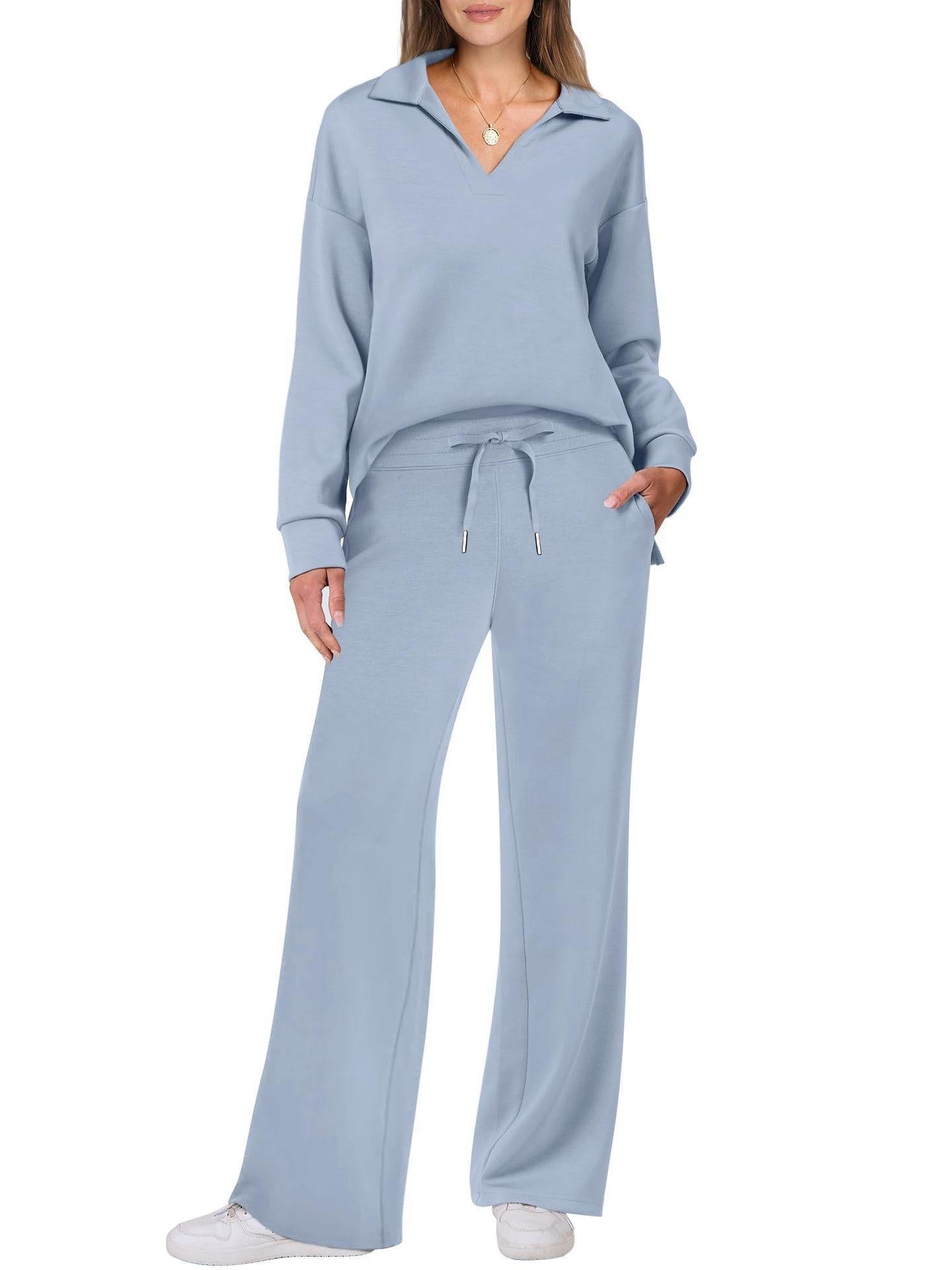 Avenari | Luxe Loungewear Pak Set met Comfy Broek en V-hals