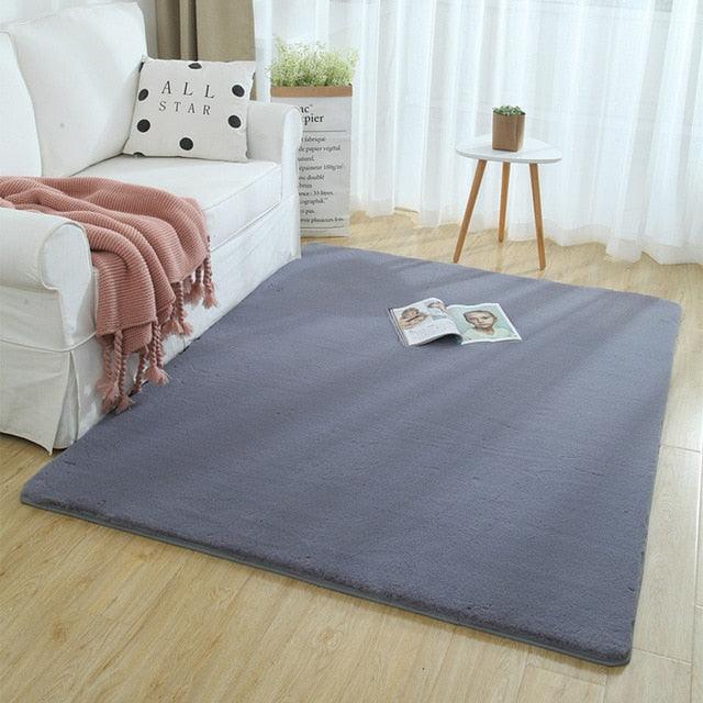 Extra Dikke Microfiber Vloerkleed met Faux Bont en Antislip Achterkant - Luxe en Comfortabel Vloerkleed voor Elk Interieur