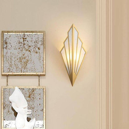 Design Triangulaire LED Wandlamp Van Gekleurd Metaal