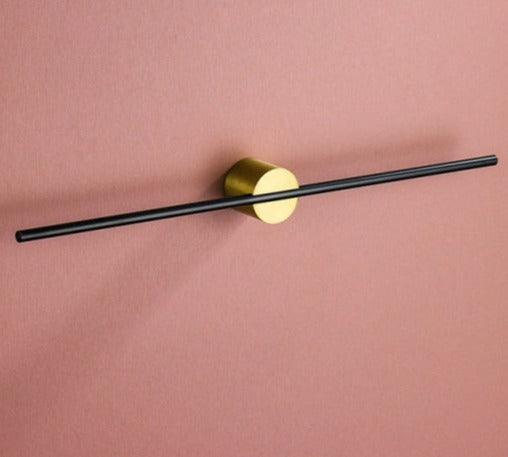 Moderne Handdoekhouder Van Metaal Voor Badkamer Decor Groot (50cm) Goud Zwart