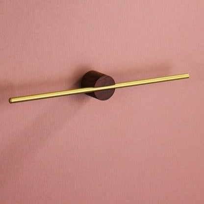 Moderne Handdoekhouder Van Metaal Voor Badkamer Decor Klein (40cm) Houten zadelbruin Goud