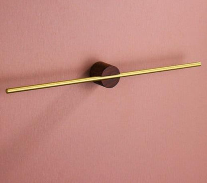 Moderne Handdoekhouder Van Metaal Voor Badkamer Decor Groot (50cm) Houten zadelbruin Goud