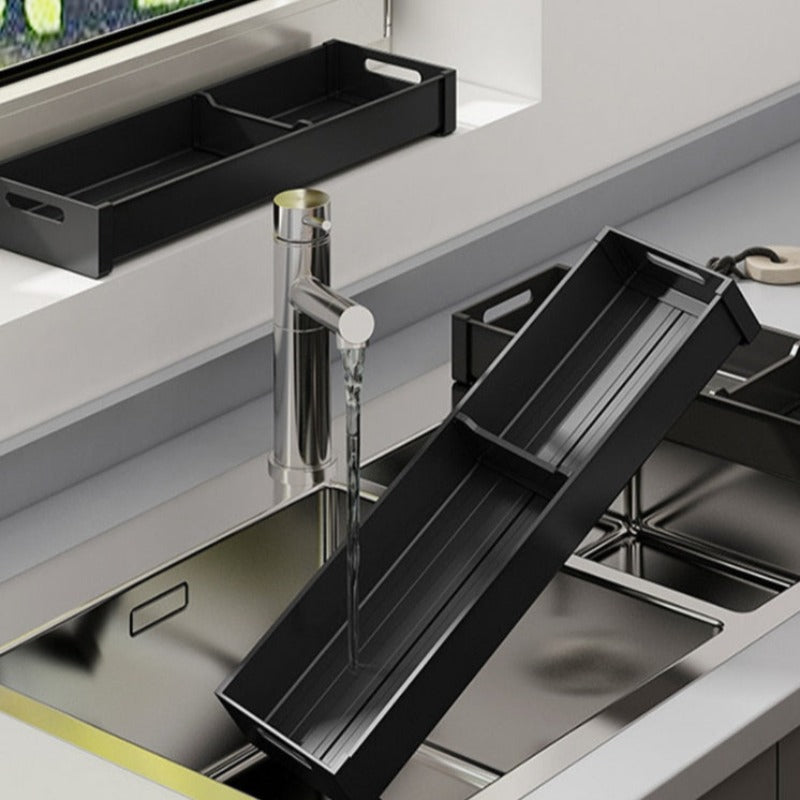 Aluminium Keukenlade Organizer met Antislip en Krasbestendig Ontwerp – Verstelbaar voor Diverse Lades