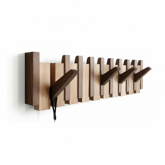 Houten Pianohanger Kapstok Voor Elegante Kledingopslag