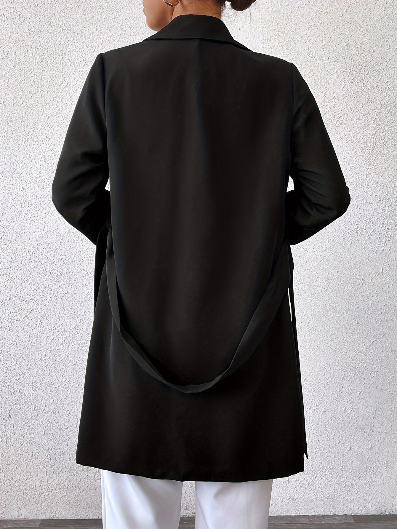 Dames Lange jas Dubbelzijdige met strikceintuur - Trench coat