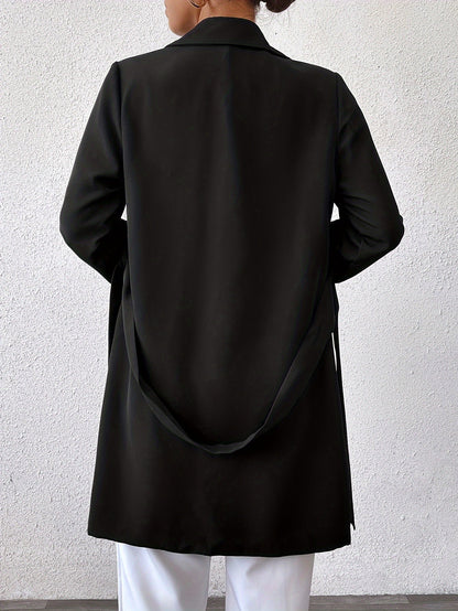 Dames Lange jas Dubbelzijdige met strikceintuur - Trench coat