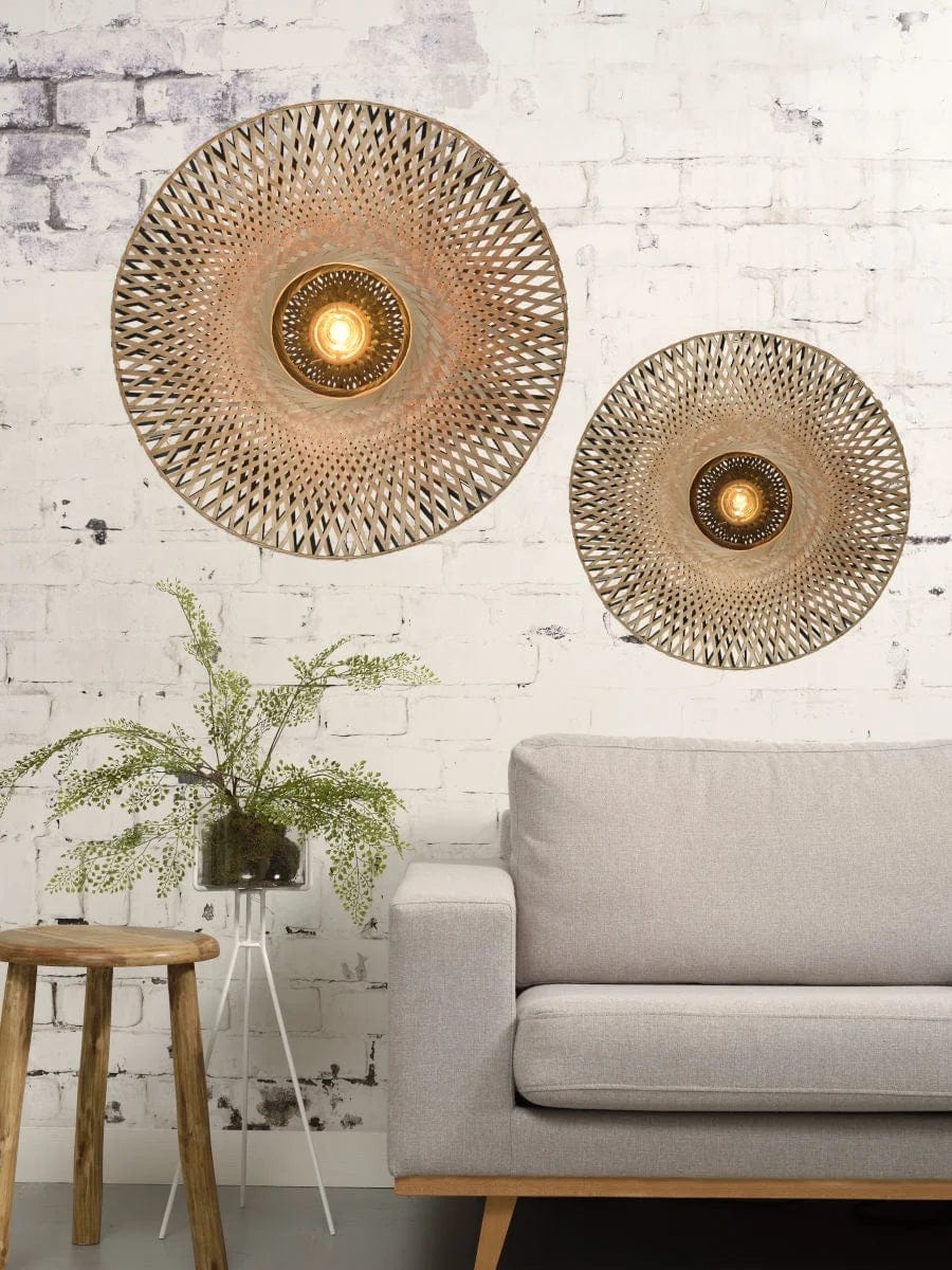 Solace - Luminaire Bambou Muur Decoratie Lamp "Kalimantan M"