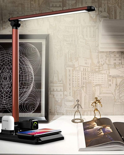 Buenta – Elegante Bureau Lamp met Draadloos Opladen SEREIN