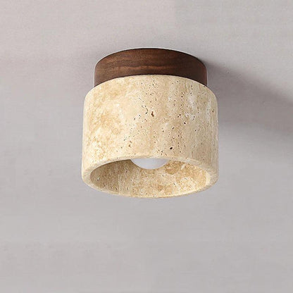 Buijou - Marmer & Hout Plafondlamp Voor Elegante Interieurs