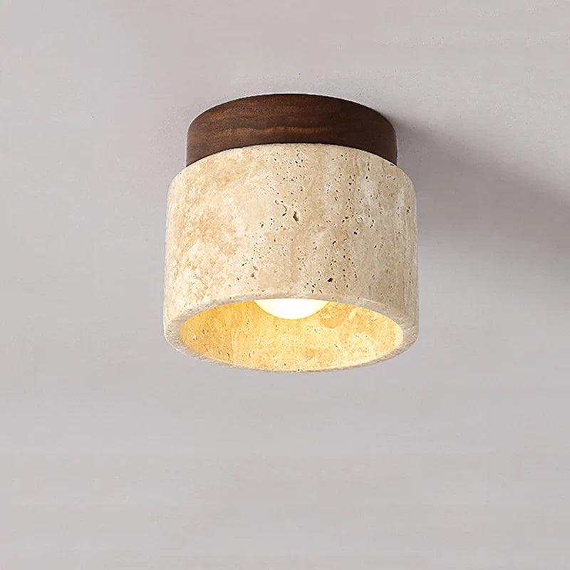 Buijou - Marmer & Hout Plafondlamp Voor Elegante Interieurs Eiken hout