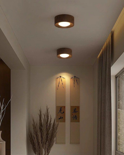 Buijou Plafondlamp van Hout voor Elegante Verlichting