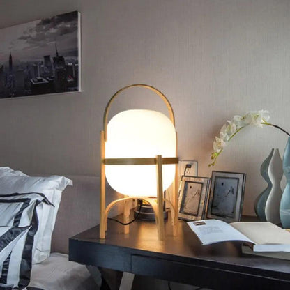Buijou Tafellamp - Cesta Hout met Tijdloos Ontwerp en Elegant Design
