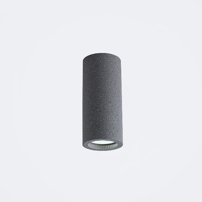 Mystic - Cement Cilinder LED Plafondlamp - Minimalistisch Design Donkergrijs 15 CM