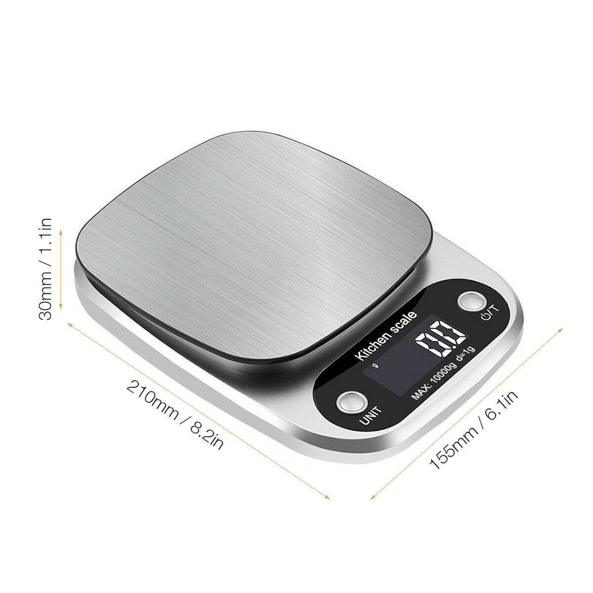 Digitale Keukenweegschaal met Capaciteit van 10 kg