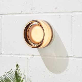 Mystic - Dimple Flush Mount Wandlamp Rookgrijs+Wit D 13 cm x H8 cm