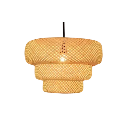 Elesso Lampade - Bauhaus Handgeweven Rieten Hanglamp van Lumière Design SEREIN
