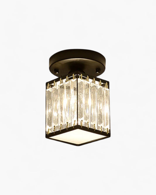 Fulgido - Elegante Plafondlamp Met Kristallen Zwart